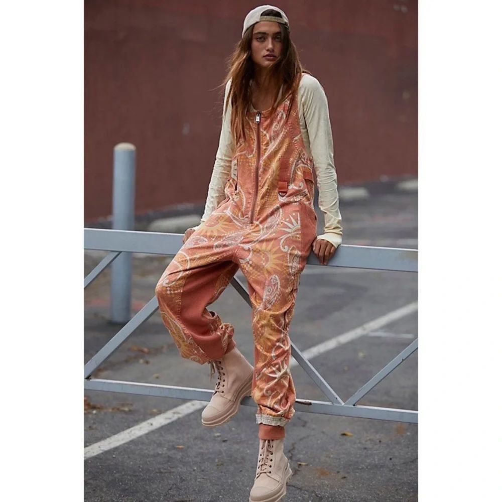 Free People Fast Track Printed Onesie